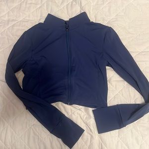 Perfect condition cropped athletic zip up